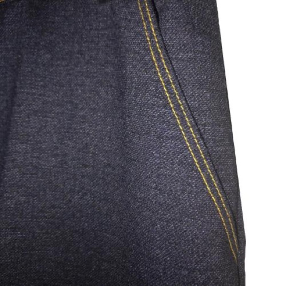 Tahari Navy Denim Flexible Waist Zipper Pointe Knit Pants - Picture 15 of 15
